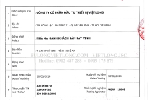 KẾT QUẢ THÍ NGHIỆM BULONG NEO CẤP BỀN 8.8